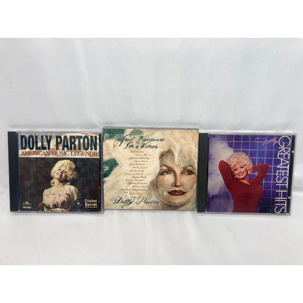 Dolly Parton CD Lot of 3 Greatest Hits American Music Legends Tribute
